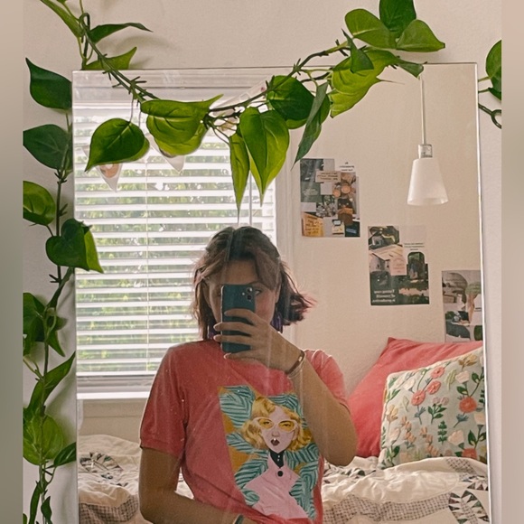 Pink Popart Oversized Graphic Tee - Picture 9 of 10